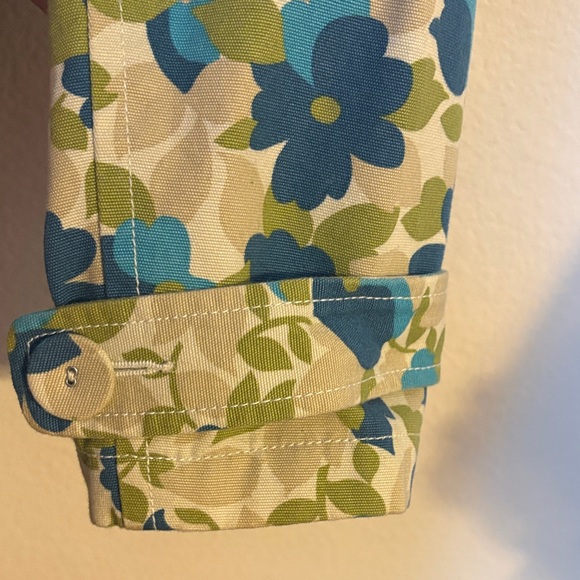 Old Navy Blue and Green Floral Coat - Picture 8 of 10